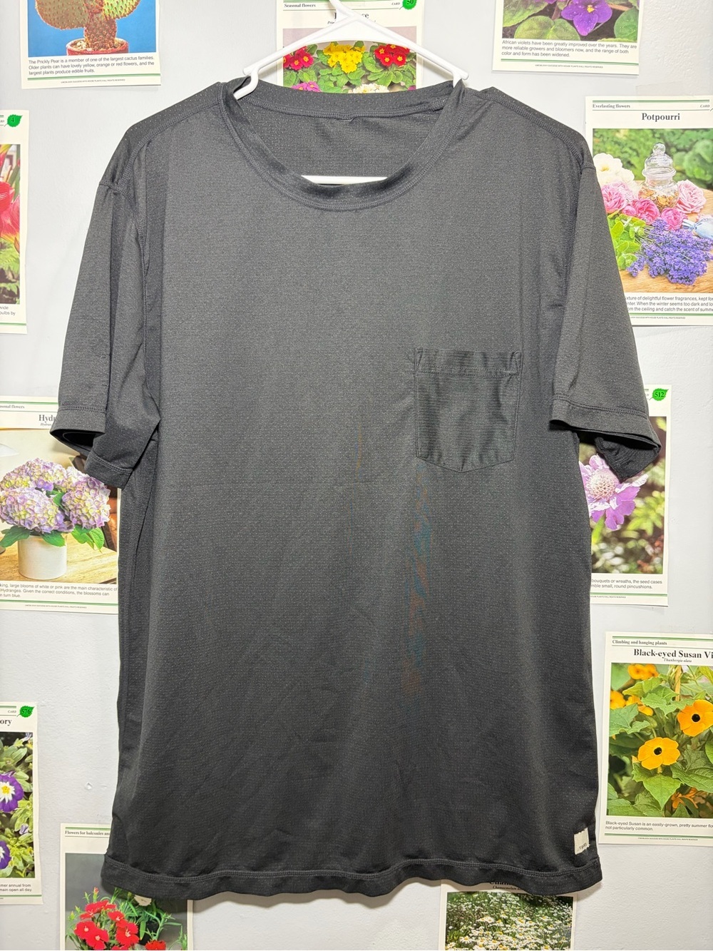 Vuori Black Short-Sleeve Pocket Tee